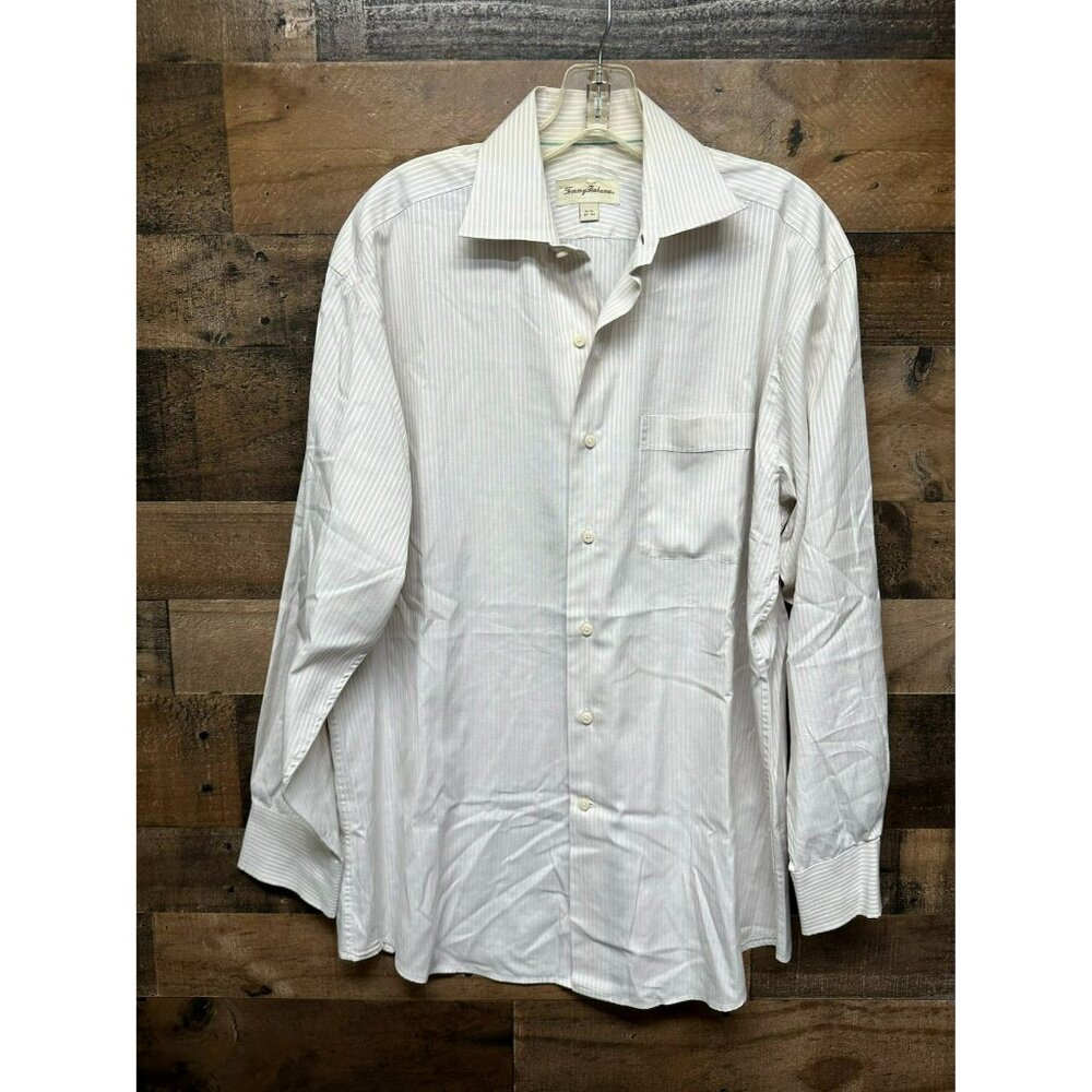 Tommy Bahama Men's Long Sleeve Button Up Size 15 1/2
